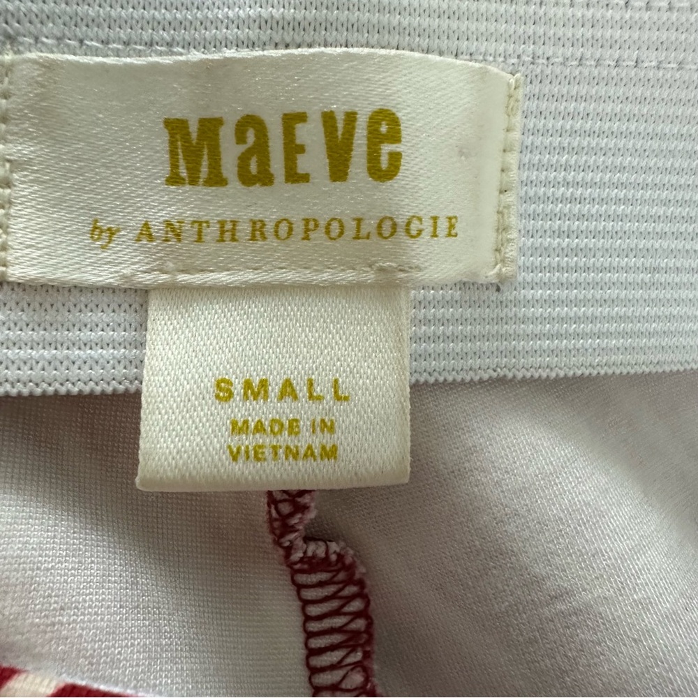 Anthropologie Maeve Cropped Pull On Wide Leg Pant Size S - Picture 3 of 7